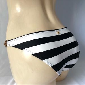 NWT MAR by Vix Black & white stripe Bikini Bottom
